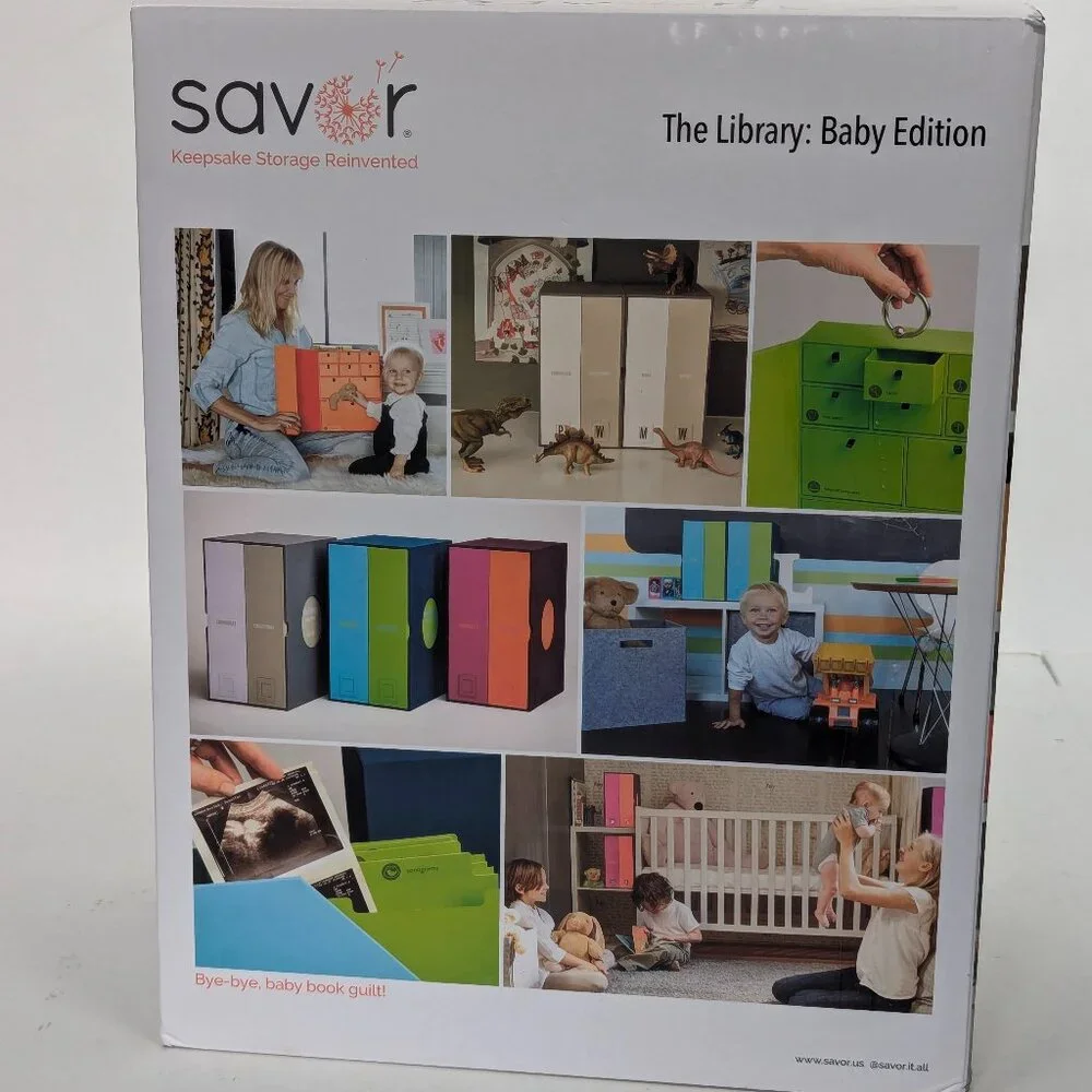 SAVOR The Library: Baby Edition. Khaki, Grey, White - Unisex- NEW IN BOX